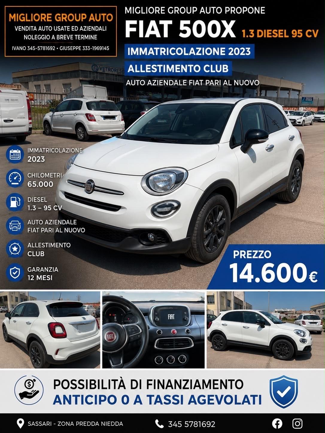 Fiat 500X 1.3 diesel 60.000KM NUOVA 2023