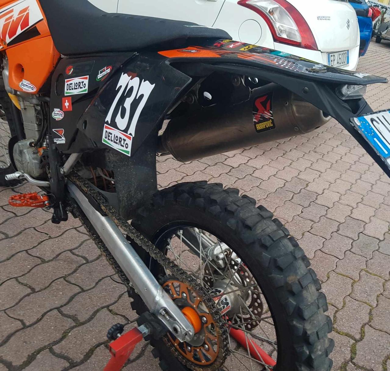 Ktm 450 EXC enduro targato