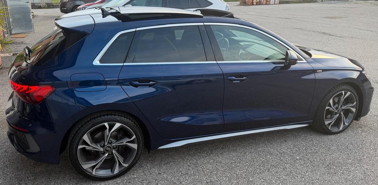 Audi A3 SPB 35 TDI S tronic line edition TETTO APRIBILE INTERNI PELLE E ALCANTARA S-LINE