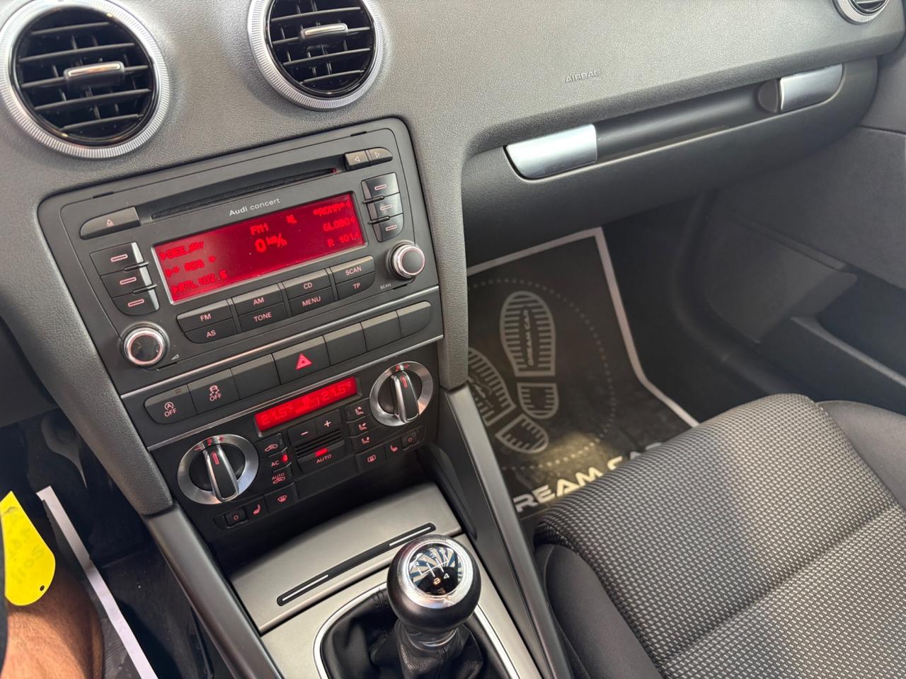 Audi A3 SPB 1.6 TDI 105 CV CR Ambition XENO GANCIO TRAINO