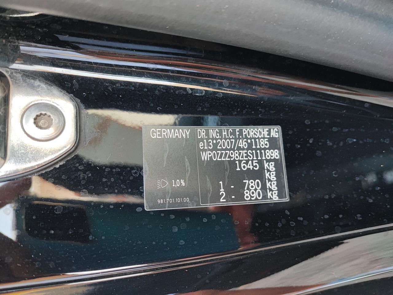 Porsche Boxster 2.7 (981) Tagliandi Porsche