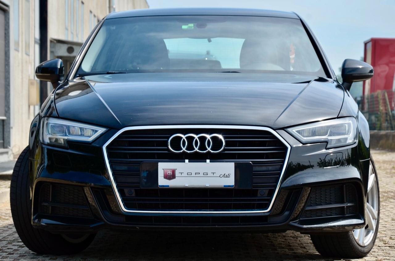 AUDI A3 30 1.6 TDI S-LINE EXT 116cv S-TRONIC, UFF ITALIANA, EURO 6D, FARI LED, NAVI, APPLE ANDROID, PERMUTE
