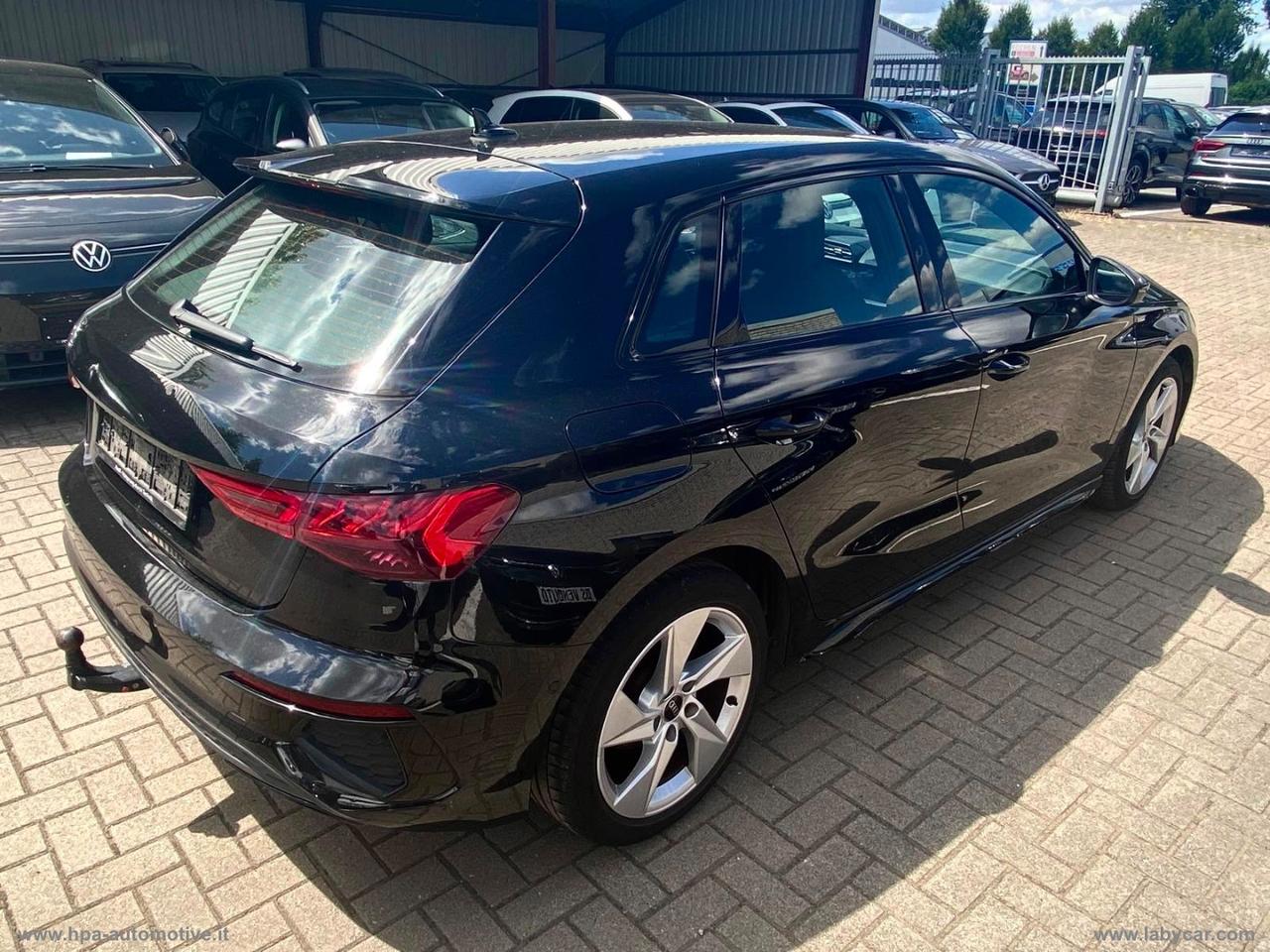 AUDI A3 SPORTBACK 2.0TDI S-line Full led Pelle Navi Retrocamera