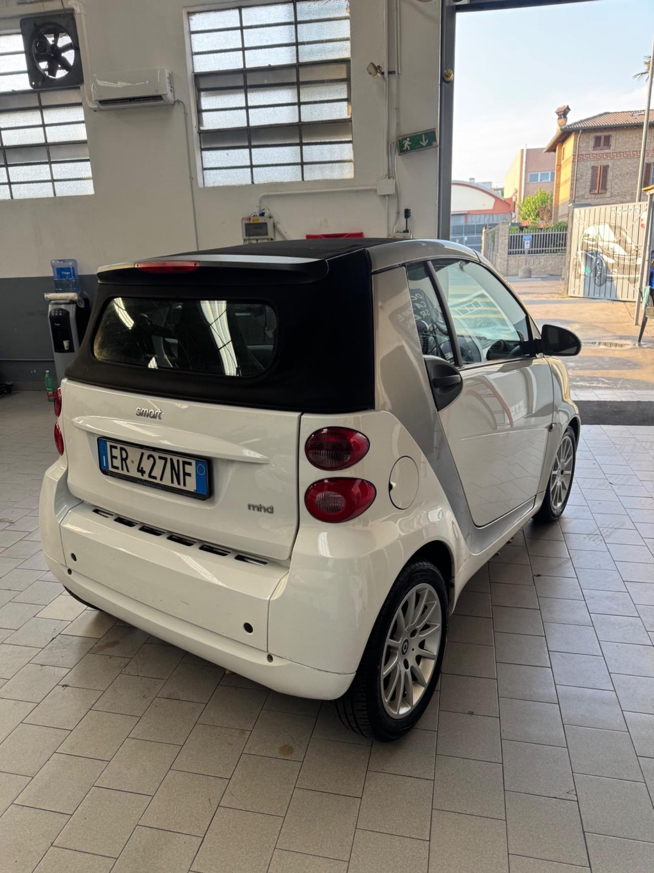 Smart ForTwo 451 benzina 52kw 71cv cabrio cappotta rossa