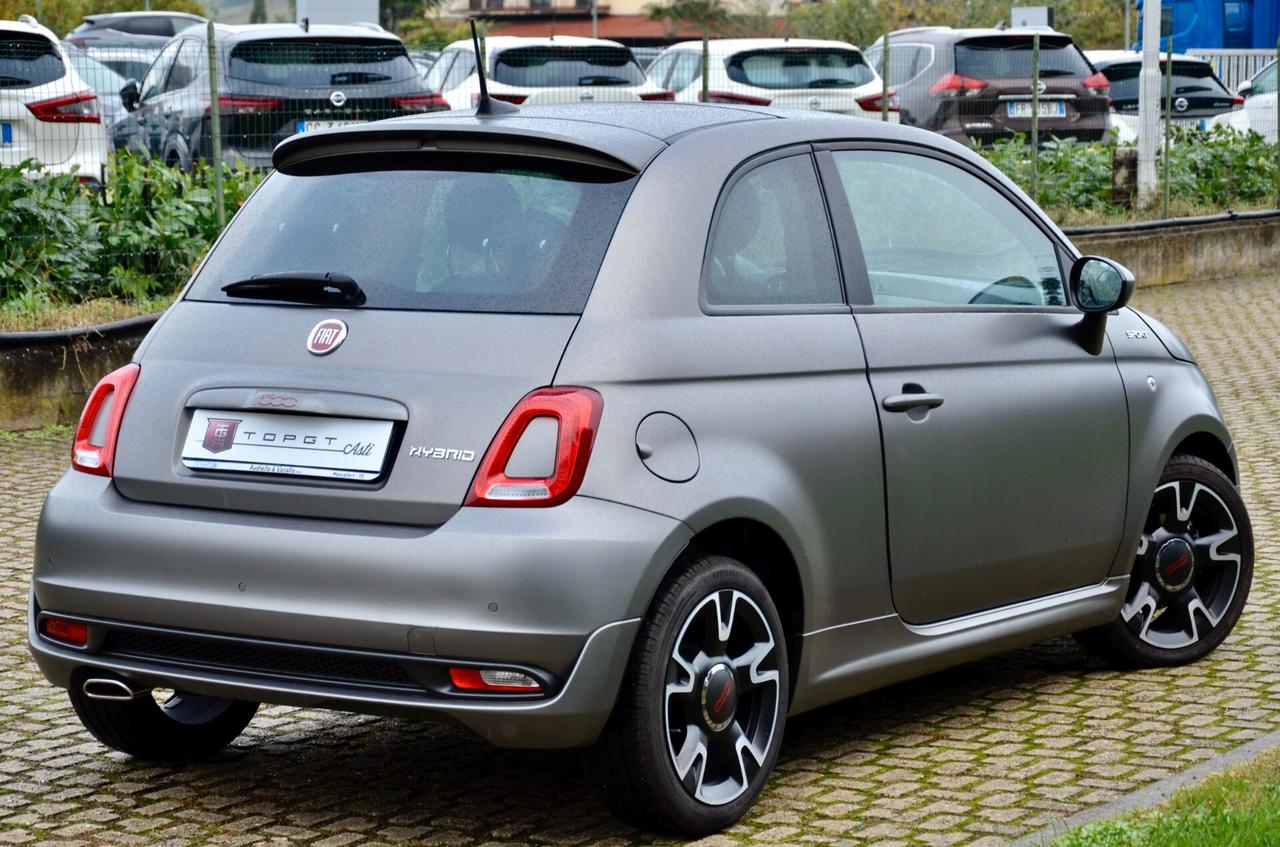 Fiat 500 1.0 Hybrid Sport 70cv, TETTO, NEOPATENTATO, SERVICE UFF FIAT, EURO 6D, PERMUTE