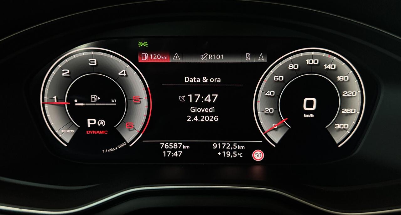 Audi A5 SPB S-Line 40 tdi 2.0 204cv quattro 1 Proprietario Finanziabile