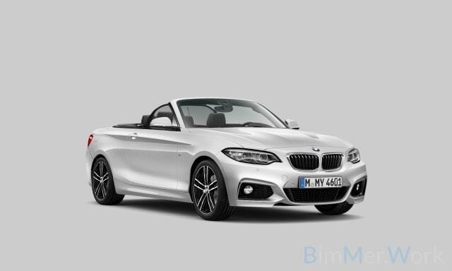 Bmw 220d Cabrio MSPORT 190cv STEPTRONIC PELLE NAVY LED 18