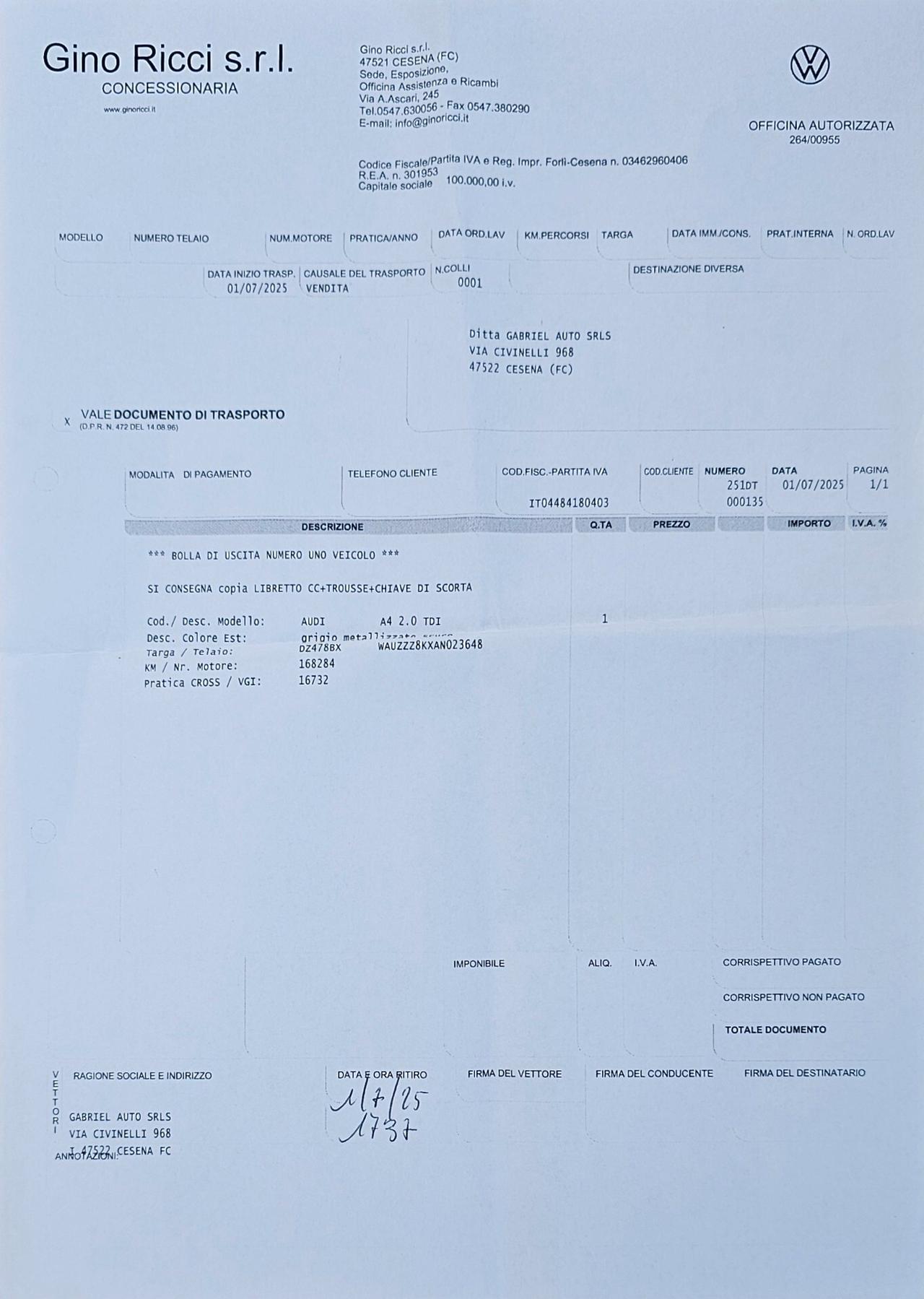 Audi A4 2.0 TDI 120cv F.AP. mult. Advanced