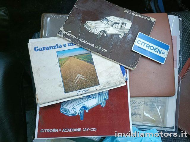 CITROEN Acadiane targa e doc.Originali Book Completo