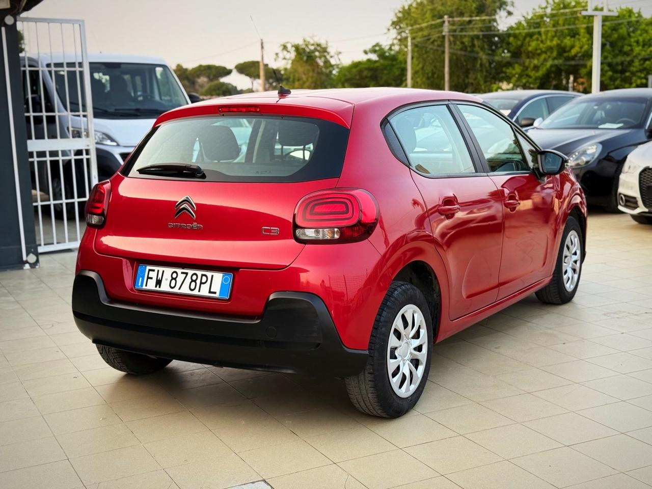 Citroen C3 BlueHDi 100 S&S Van Feel 4 Posti Unico Proprietario Garanzia 12 Mesi
