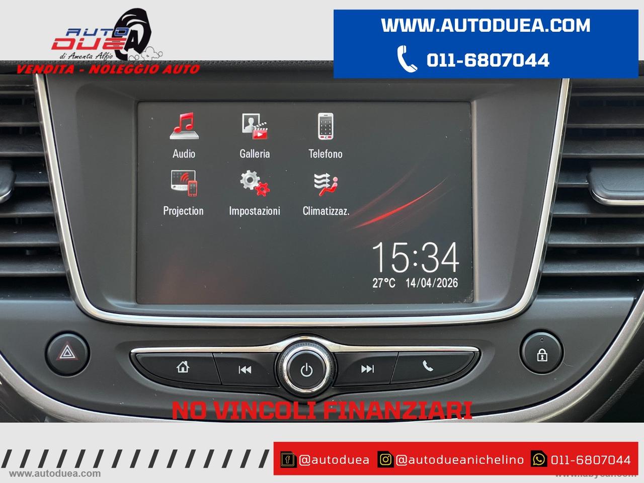 OPEL Crossland X 1.2 T 12V 110 CV S&S Innov. NO VINCOLI FINANZIARI