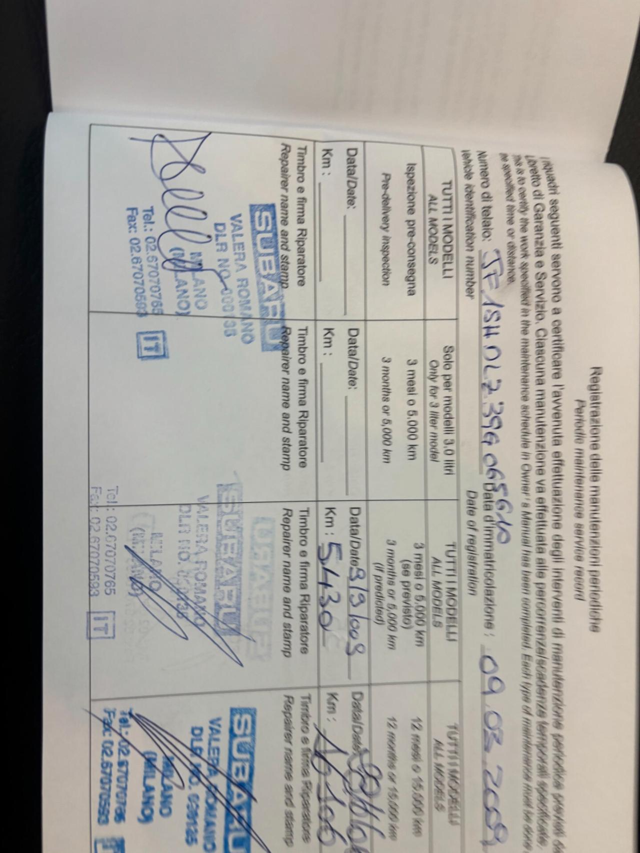 Subaru Forester 2.0D *TAGLIANDI CERTIFICATI