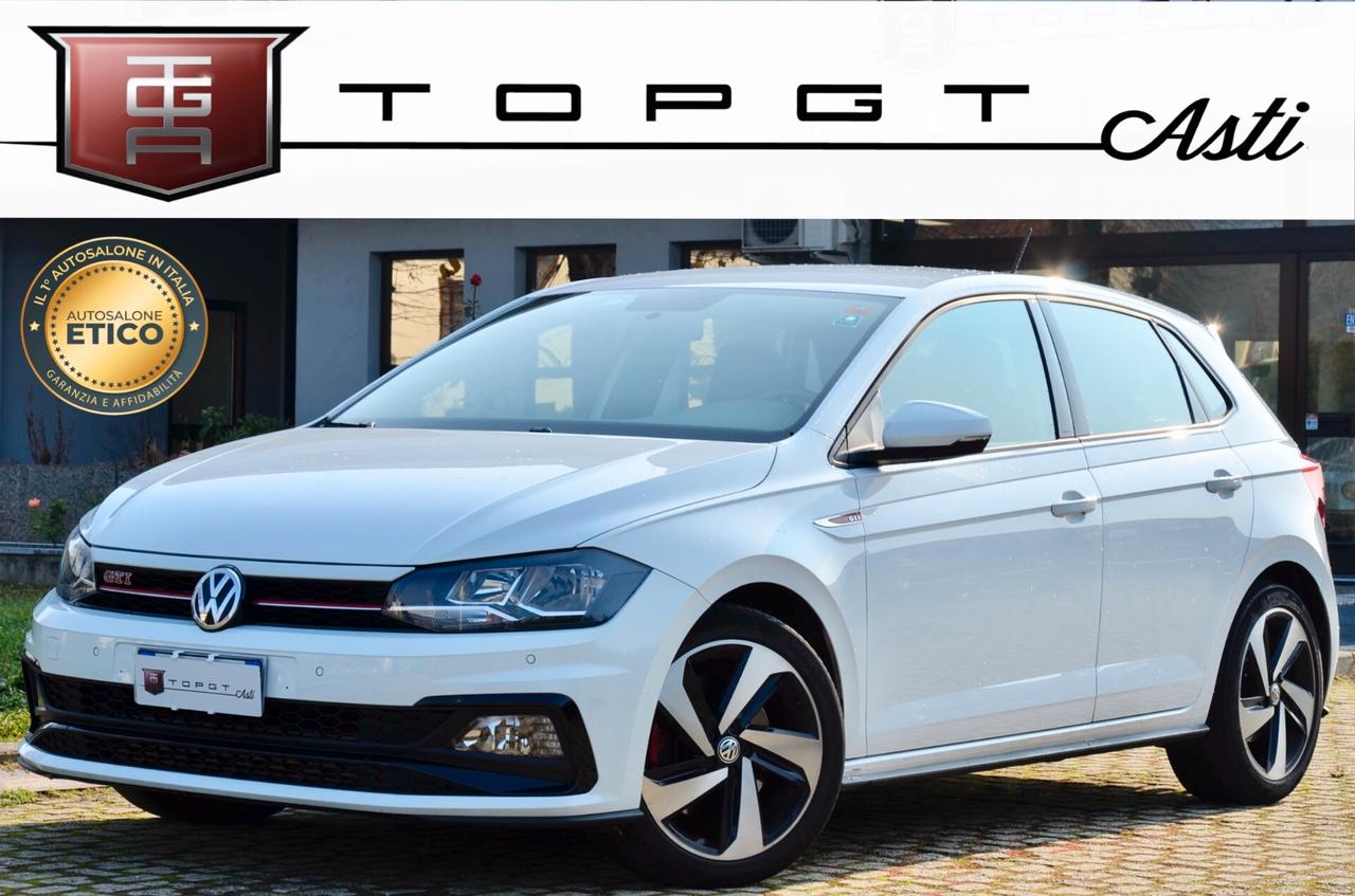 VOLKSWAGEN POLO GTI 5p 2.0 TSI 200cv DSG, SERVICE VW, EURO 6D, FARI LED, RETROCAMERA, APPLE ANDROID, 17", PERMUTE