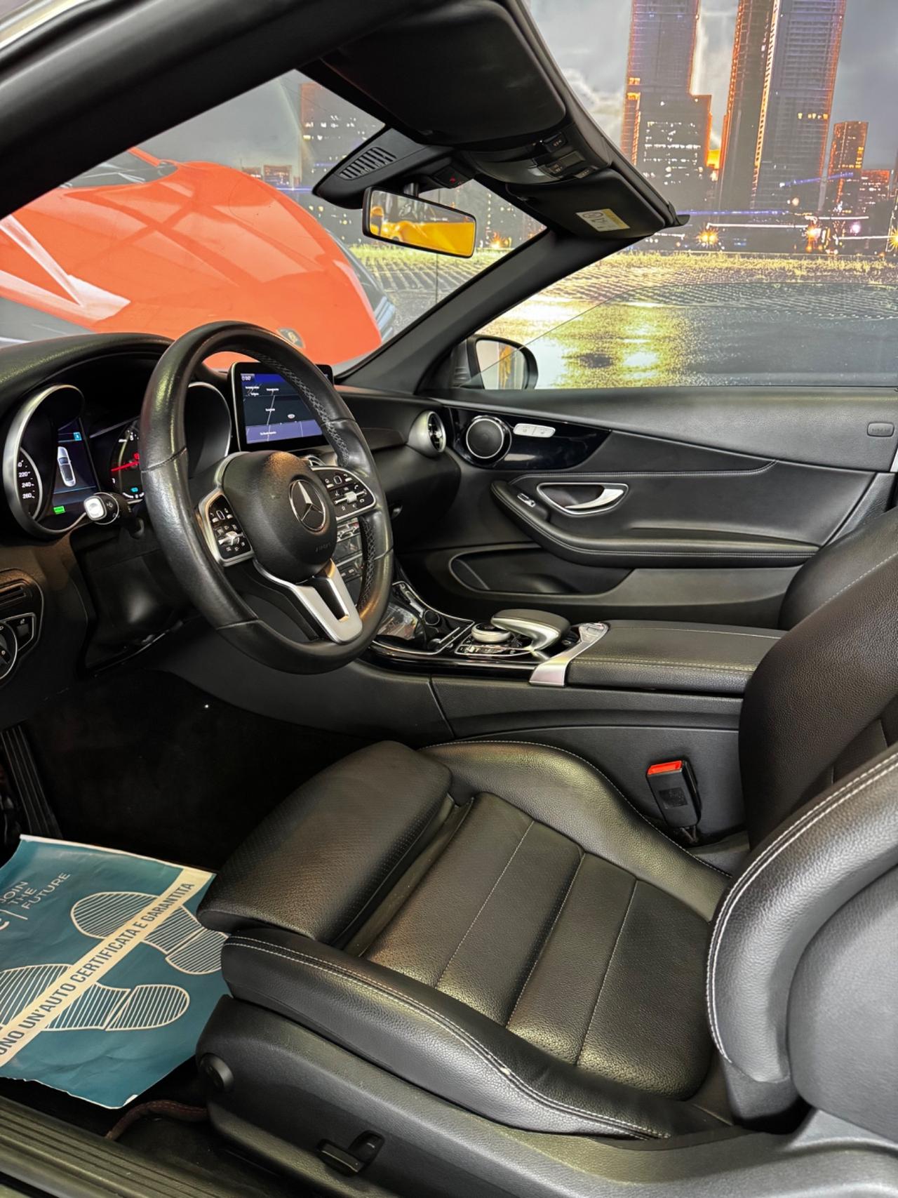 MERCEDES C200 EQ-BOOSTCABRIO PREMIUM CERTIFICATA OK PERMUTE GARANZIA INCLUSA