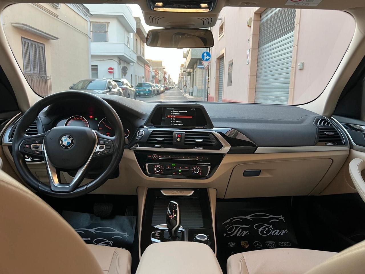 BMW X3 18D S-DRIVE SPORT 150CV 110KW PELLE CRUISE ANNO 2019