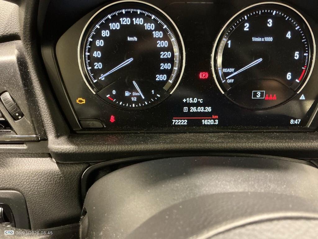 BMW 216D ACTIVE TOURER 116CV 6M. BUSINESS ADVANTAGE ( FARI LED - PELLE - TETTO PANORAMICO APR. - CRUISE - NAVI )