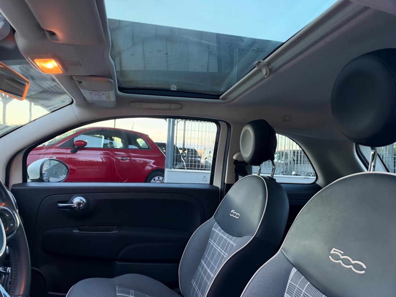 Fiat 500 1.2 benzina 69cv Lounge 2017 tetto panoramico