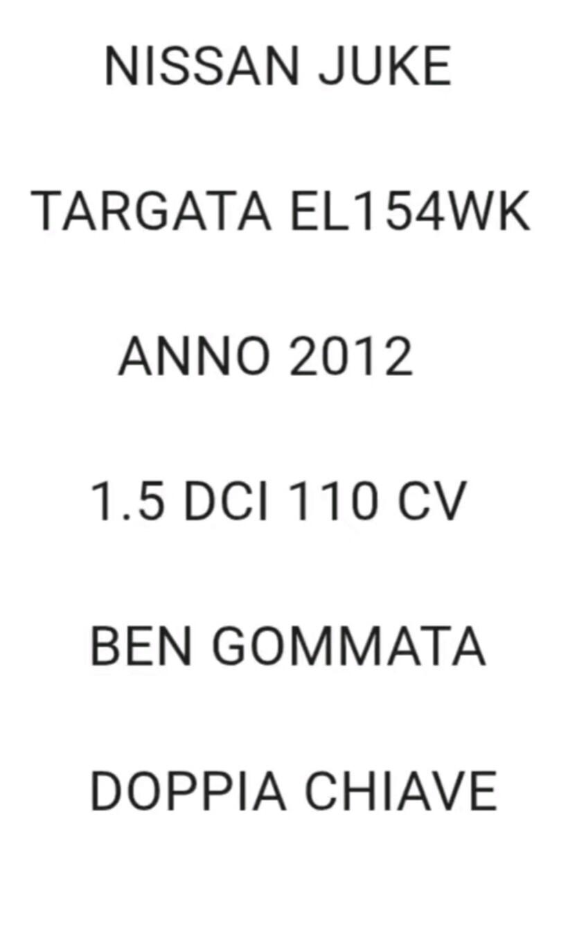 Nissan Juke 1.5 dCi 110cv