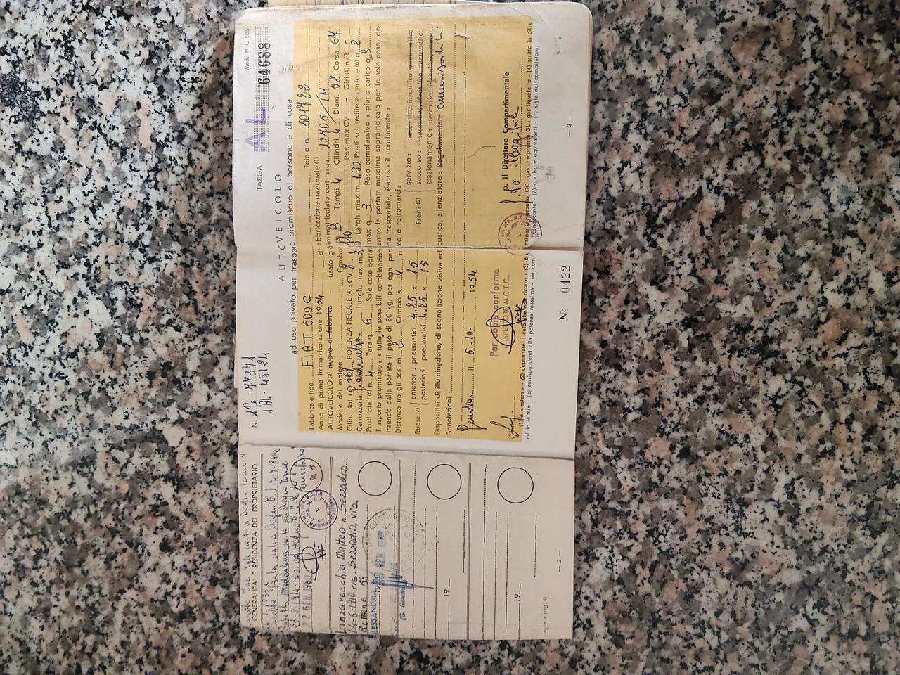 Fiat 500C 500 C GIARDINETTA