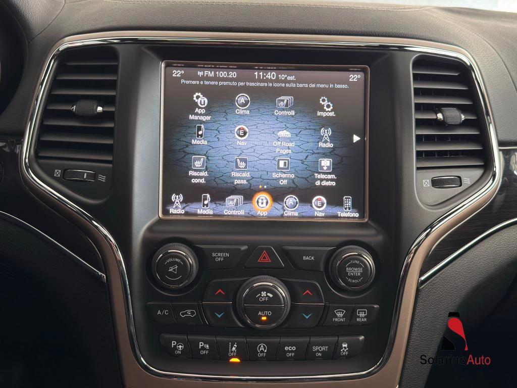 Jeep Grand Cherokee 3.0 crd (mjt II) V6 Overland 250cv auto