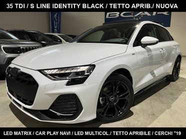 AUDI A3 SPB 35 TDI S line"19 Sline BLACK/MATRIX/TETTO PANO
