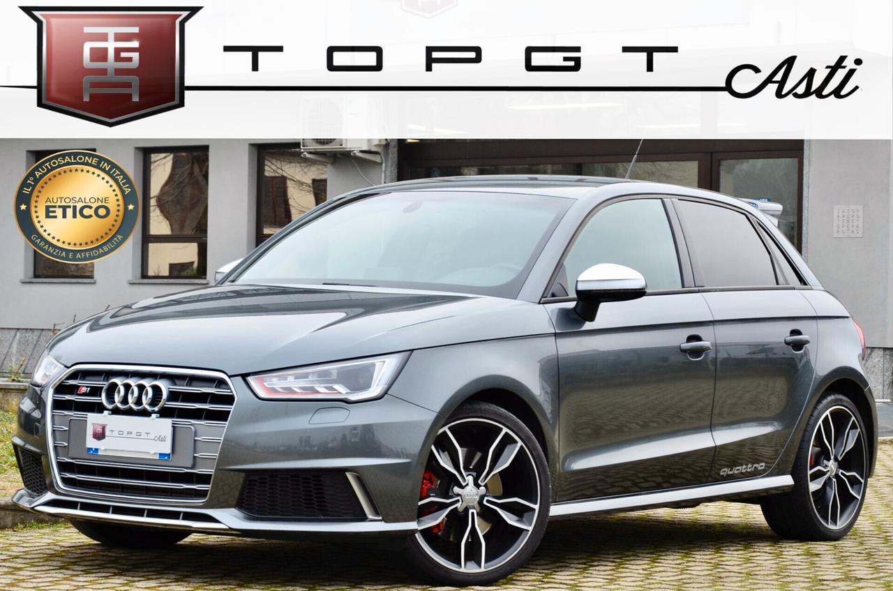 AUDI S1 SPORTBACK 2.0 TFSI QUATTRO 231cv 5p, UFF ITALIANA, SERVICE AUDI, SEDILI GUSCIO, PELLE, XENO, PERMUTE
