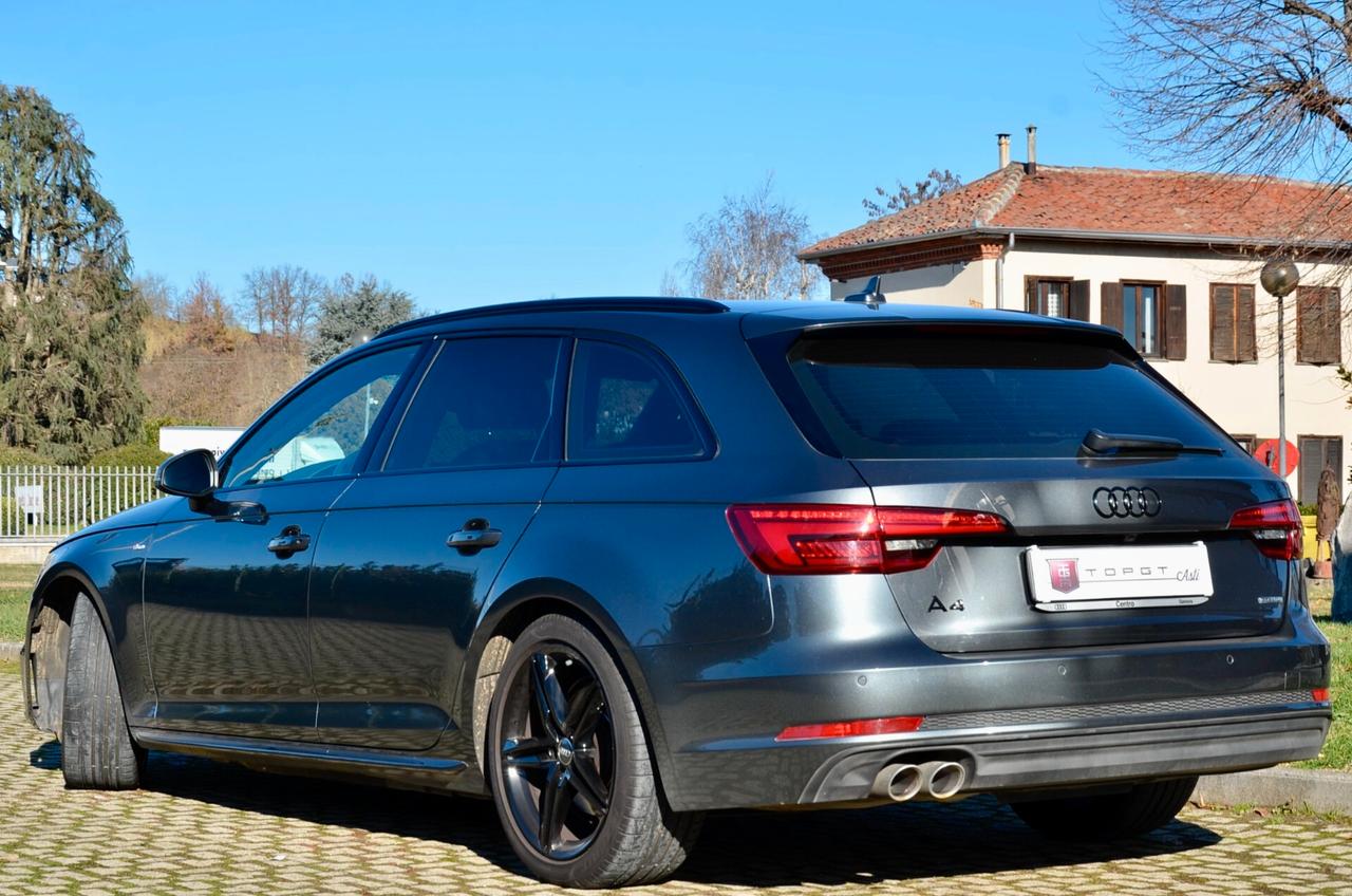 AUDI A4 AVANT 2.0 TDI S-LINE INT+EXT QUATTRO 190cv S-TRONIC, SERVICE AUDI, UFF ITALIANA, EURO 6B, FARI FULL LED, VIRTUAL COCKPIT, RETROCAMERA, PERMUTE