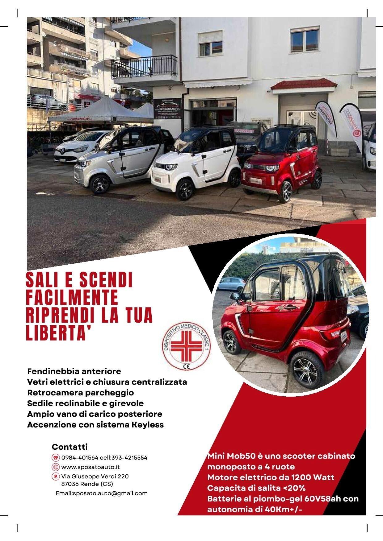 MICRO CAR ELETTRICA MOB 50 - SI GUIDA SENZA PATENTE -