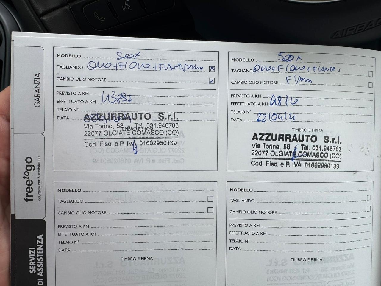 Fiat 500X 1.4 MultiAir 140 CV Cross Plus