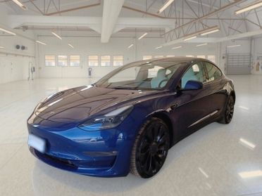 TESLA MODEL 3 75 KWH PERFORMANCE DUAL MOTOR 4WD 4 PORTE BERLINA