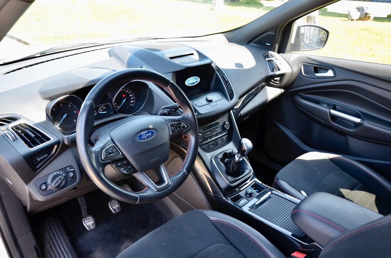 FORD KUGA 2.0 TDCI ST-LINE 150cv, PREZZO REALE, SERVICE FORD, UFF ITALIANA, EURO 6C, HI-FI SONY, APPLE ANDROID, RETROCAMERA, PERMUTE