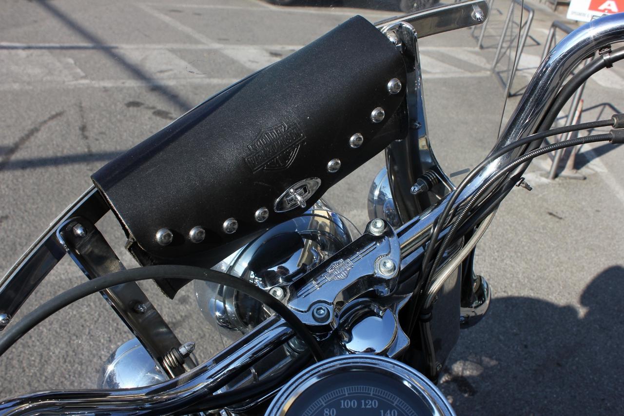 Harley-davidson FLSTC Heritage Softail Classic BAULE IN CUOIO, BORSE LATERALI