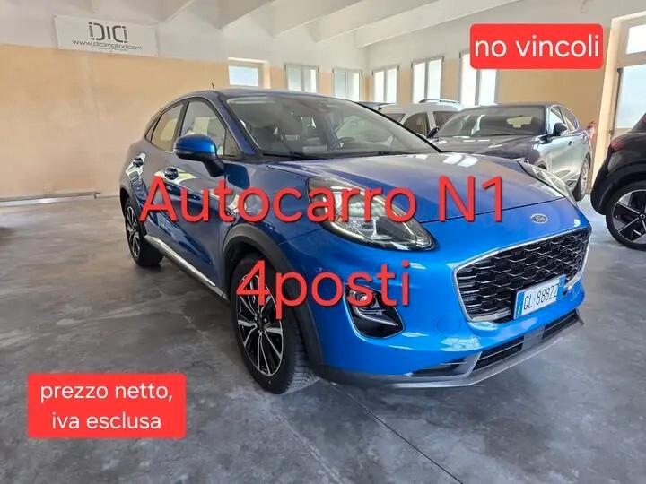 Ford Puma 1.5 D 120cv AUTOCARRO N1 4 POSTI van unico proprie