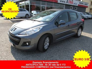 PEUGEOT 207 1.6 8v HDi 93cv SW -Ok Neopatentati- "PRONTO USO"