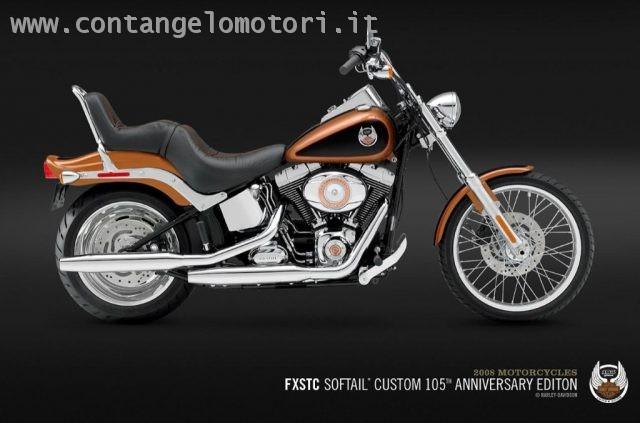 HARLEY-DAVIDSON FXSTC Softail Custom solo 204 km percorsi FORCELLA FAT BOY