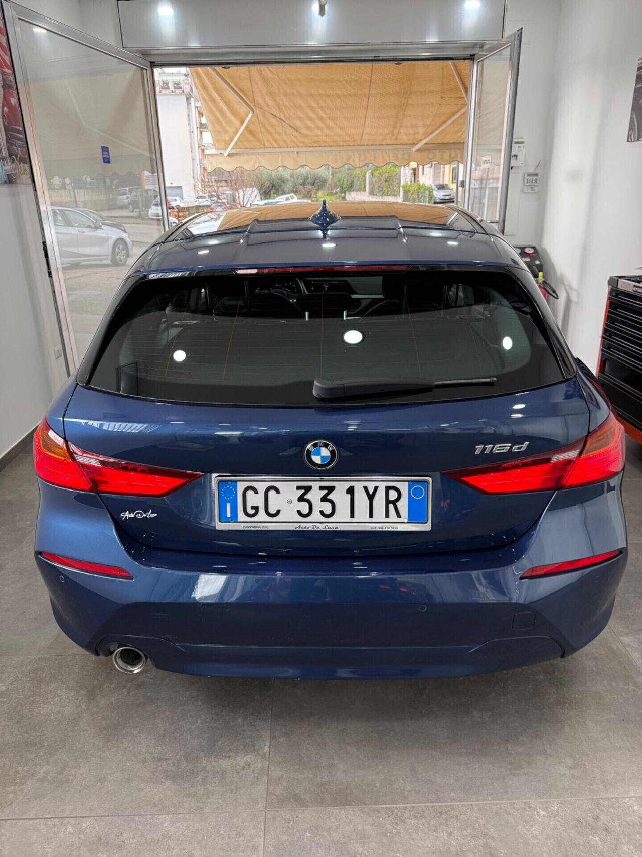 Bmw 116 116d 5p. Sport uni proprietario 15-10- 2020