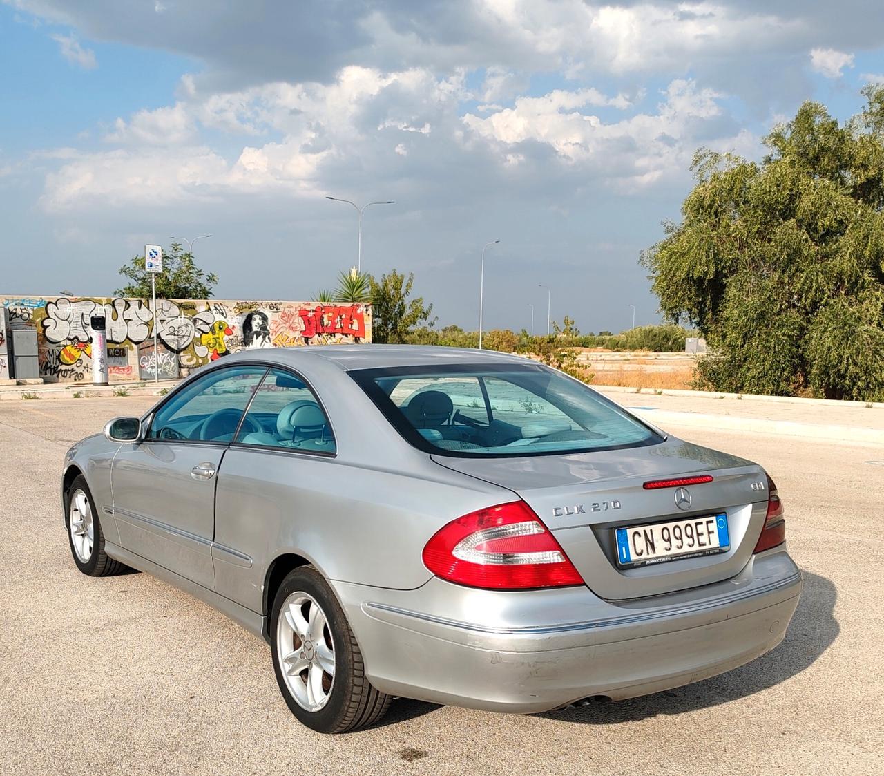 Mercedes-benz CLK 270 CDI cat Avantgarde cambio manuale UNIPROP Asi con Crs
