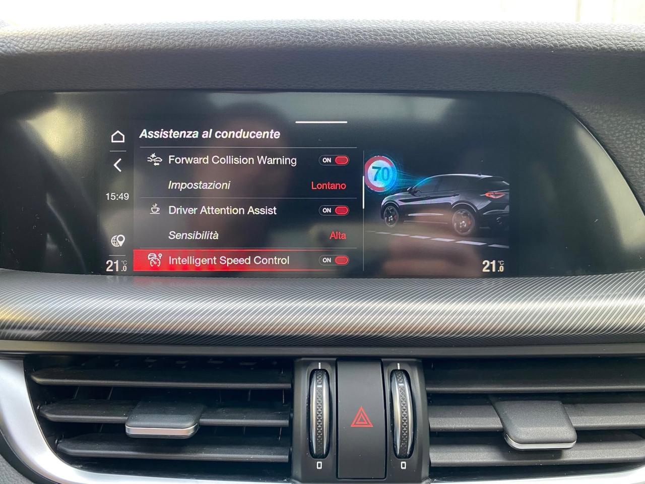 ALFA ROMEO STELVIO 210CV VELOCE Q4 AT8 TETTO CAM CARPLAY 2023
