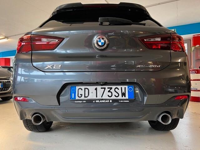 STUPENDA BMW X2 20D XDRIVE 190CV AUTOMATICA M-SPORT UNICO PROPRIETARIO