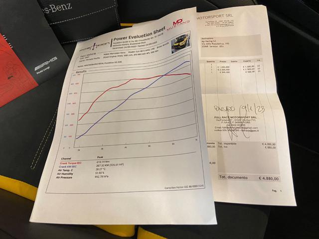 MERCEDES-BENZ CLA 45 S AMG 4Matic+ / TETTO / AERO KIT / SED. GUSCIO