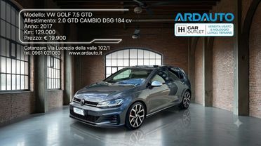Vw Golf 7.5 GTD 2.0 tdi 184 cv Dsg