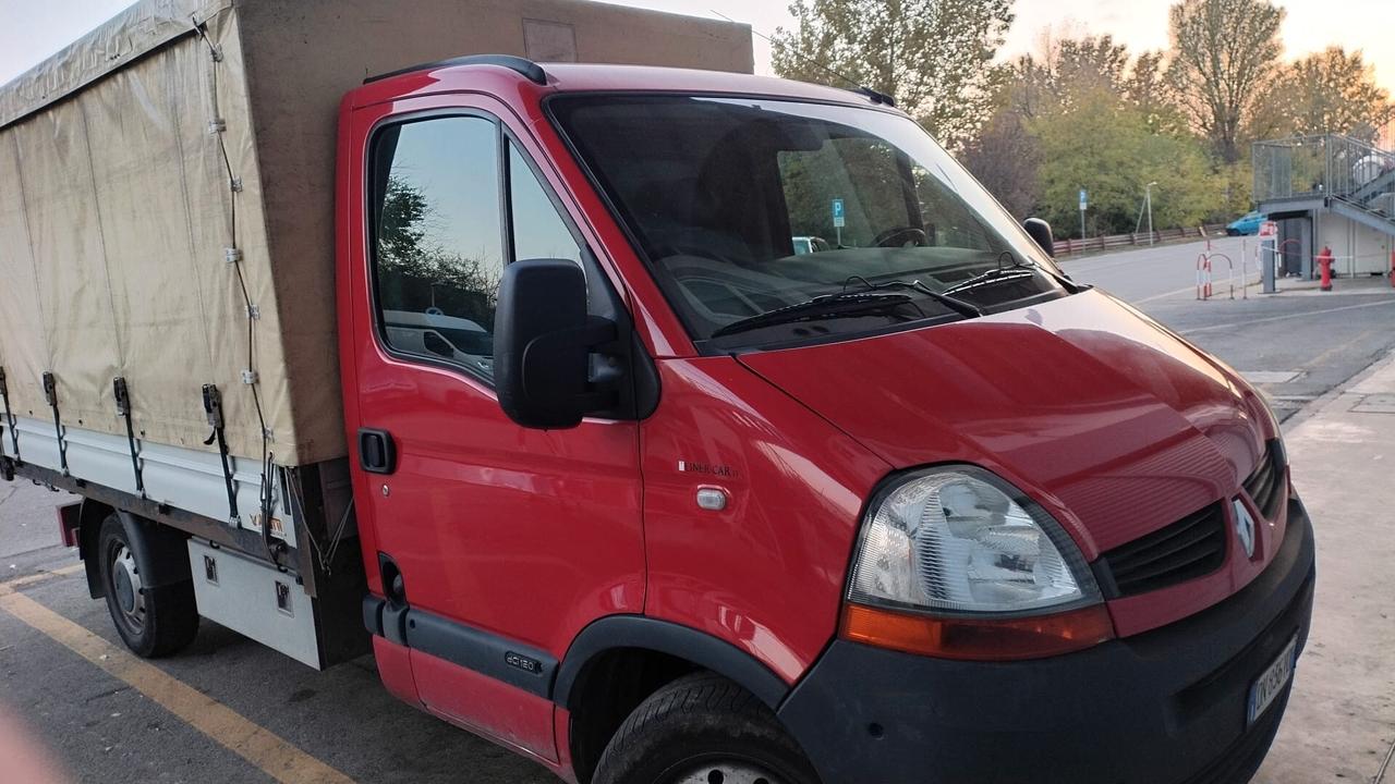 2008 Renault Master cassone aperto centinato removibile