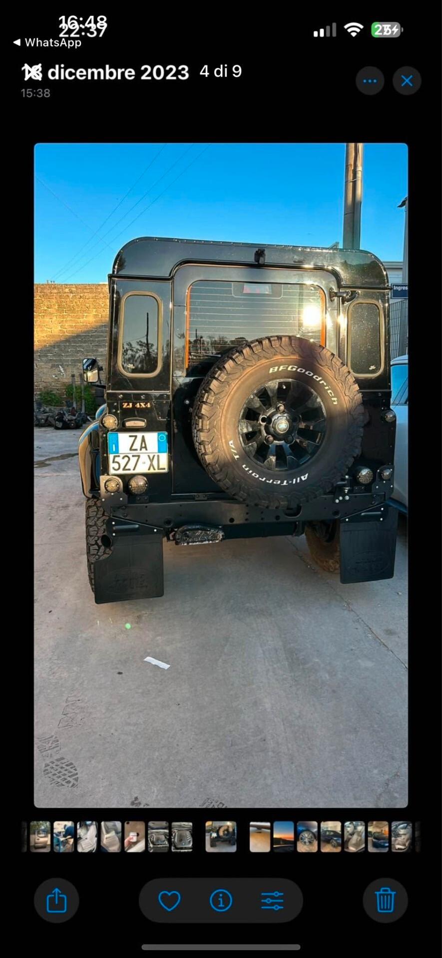 Land Rover Defender 90 TD5 Anno 2000 Total Black