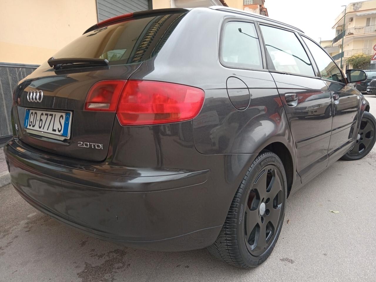 AUDI A3 SPORT BLACK. 2.0 TDI 140 CV 5 PORTE FULL OPTIONAL ANNO 2006