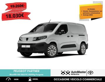 Peugeot Partner BlueHDi 100 S&S PC 1000Kg Furgone
