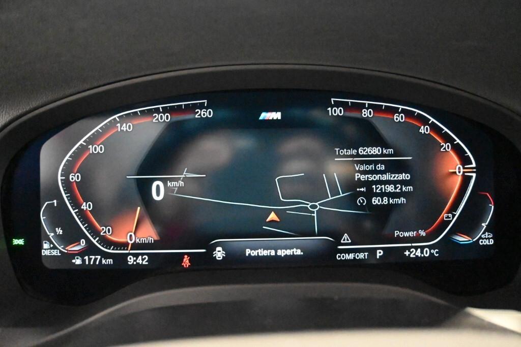 BMW X3 18D 150CV STEPTRONIC 48V S-DRIVE M-SPORT ( FARI LED ADATTIVI - BMW DIGITAL COCKPIT - CLIMA TRIZONA - NAVI - MIRROR - PARK ASSISTANT - TELECAMERA POST. - CERCHI 19 )