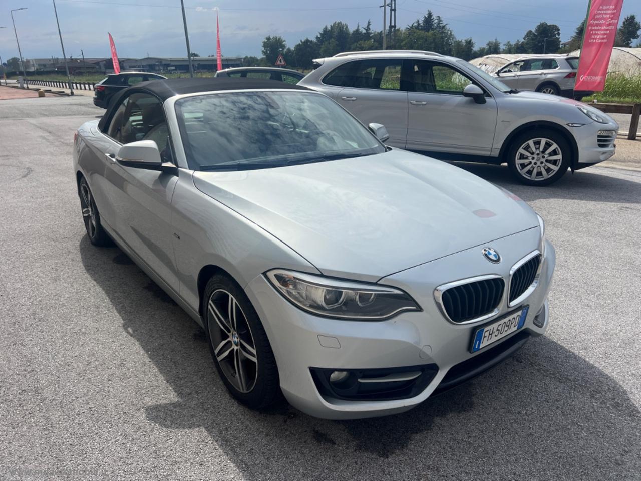 BMW 218d Cabrio Sport AUTOMATICO NAVI TAGLIANDI BMW