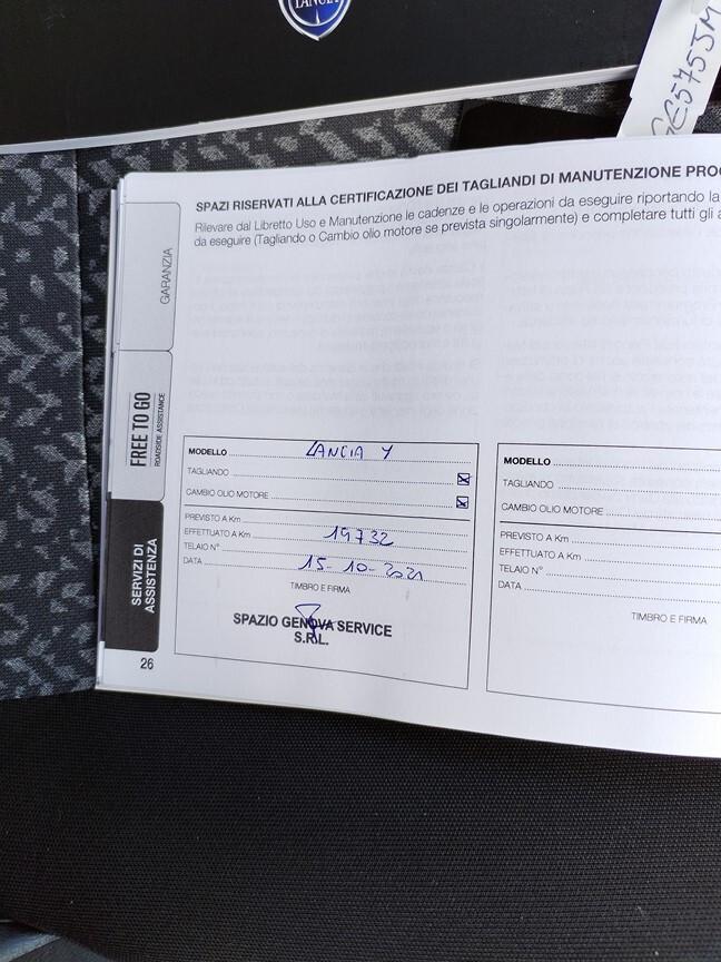 Lancia Ypsilon 1.0 5 p Hybrid Ecochic 110000KM 4/2021 TAGLIANDATA NEOPATENTATI