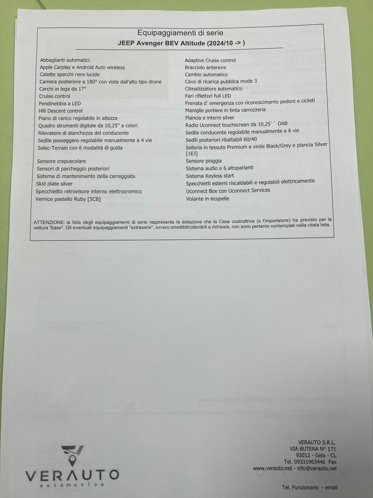 Jeep Avenger BEV possibilità trasformazione AutocarroN1