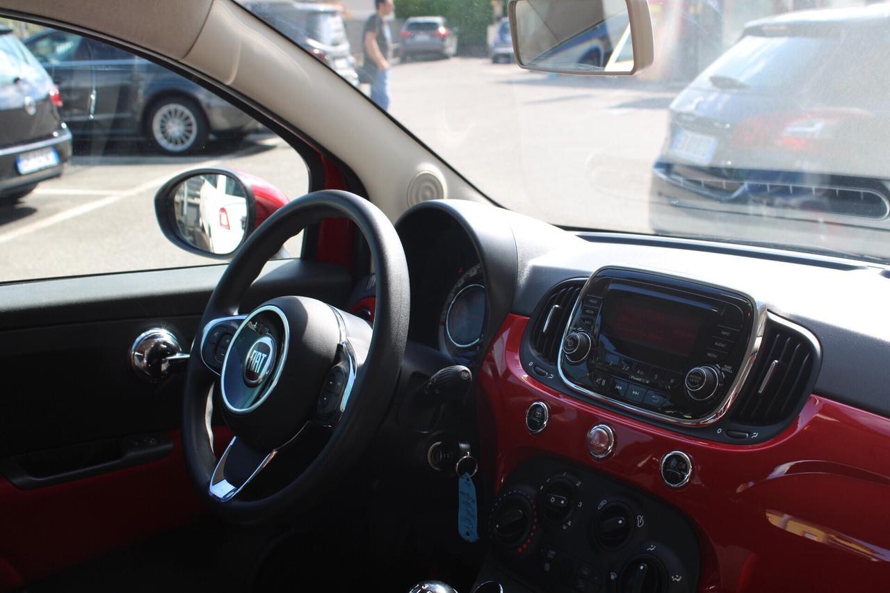 Fiat 500 1.3 Multijet 95 CV CERCHI NERI INTERNI ROSSI